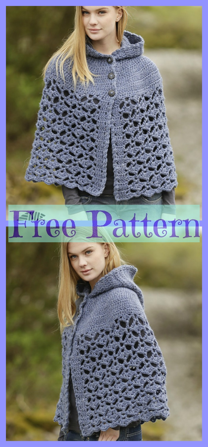 diy4ever-6 Crocheted Unique Poncho Free Patterns 