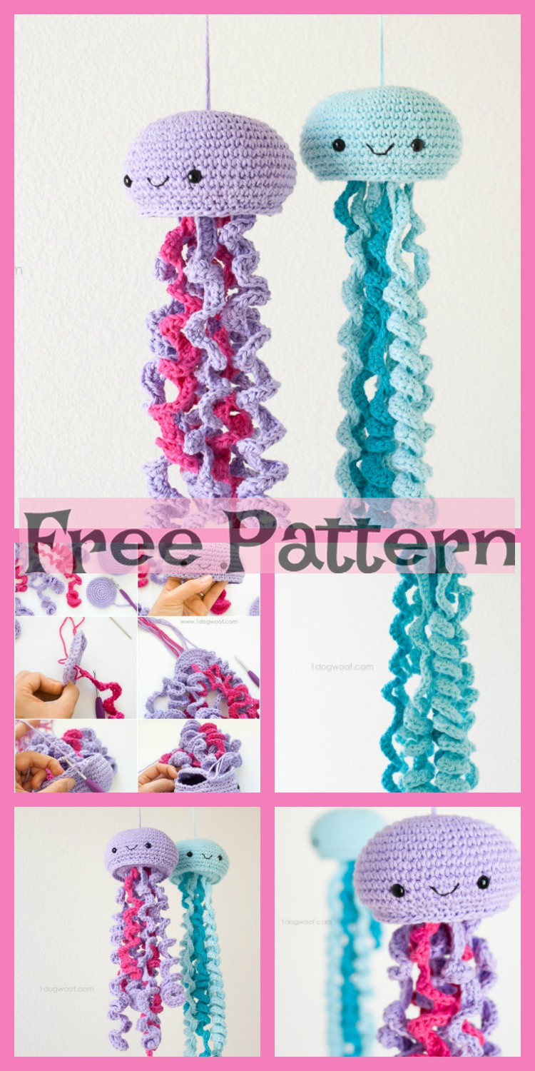 diy4ever-Crochet Jellyfish Amigurumi - Free Patterns 