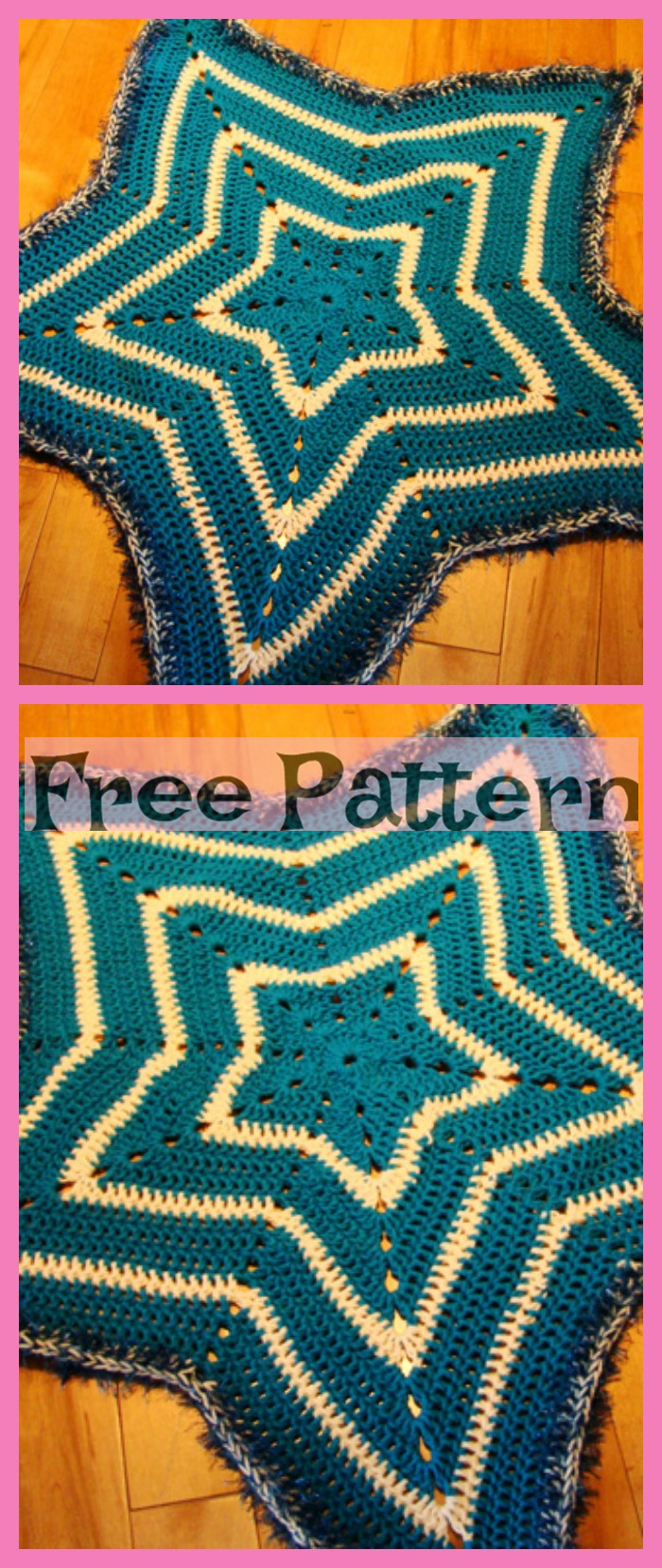 diy4ever-Crochet Little Star Blanket - Free Patterns 