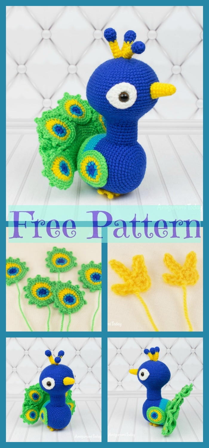 diy4ever-Crochet Regal Peacock - Free Pattern 
