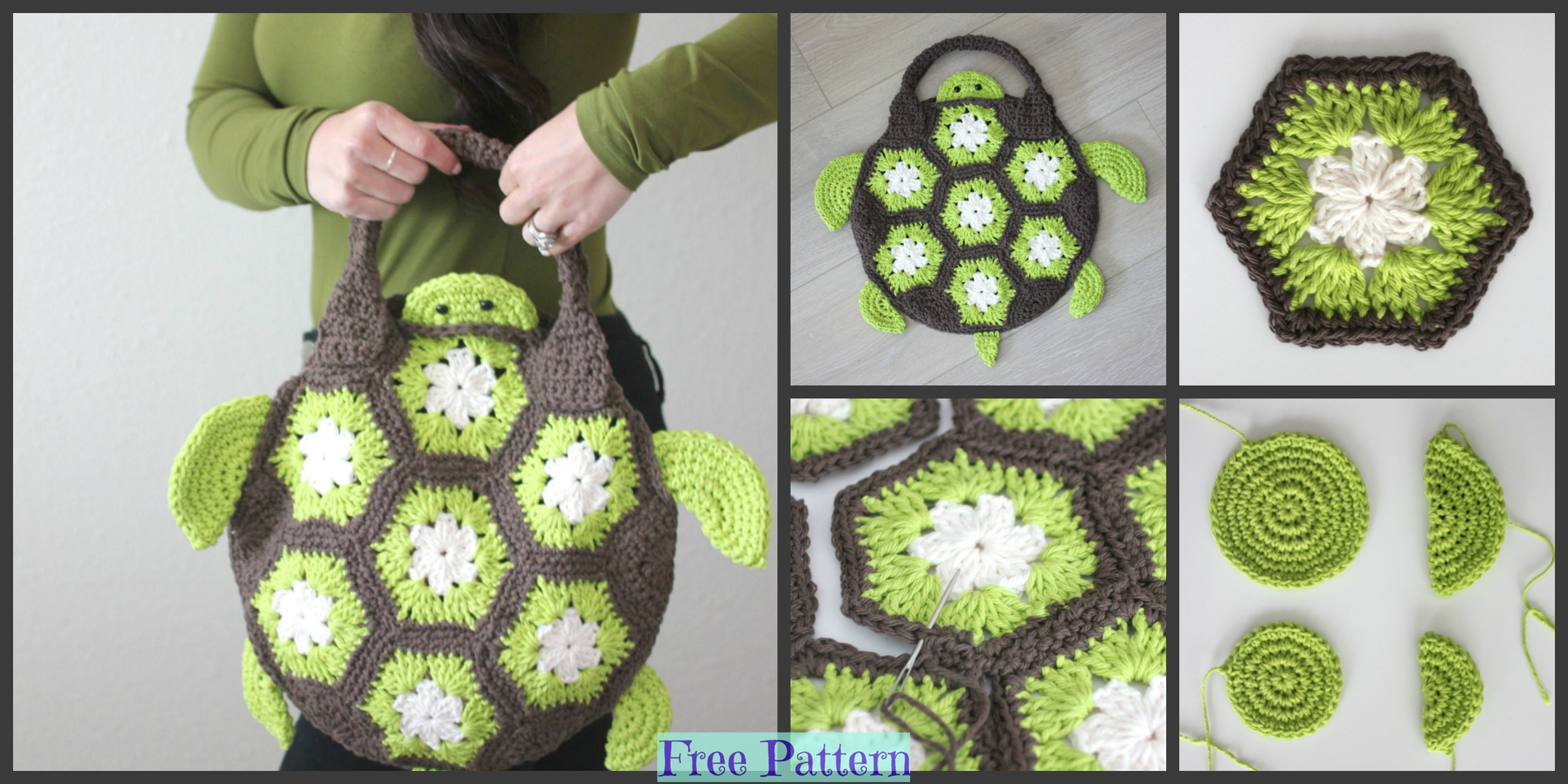 Crochet Sea Turtle Tote – Free Pattern