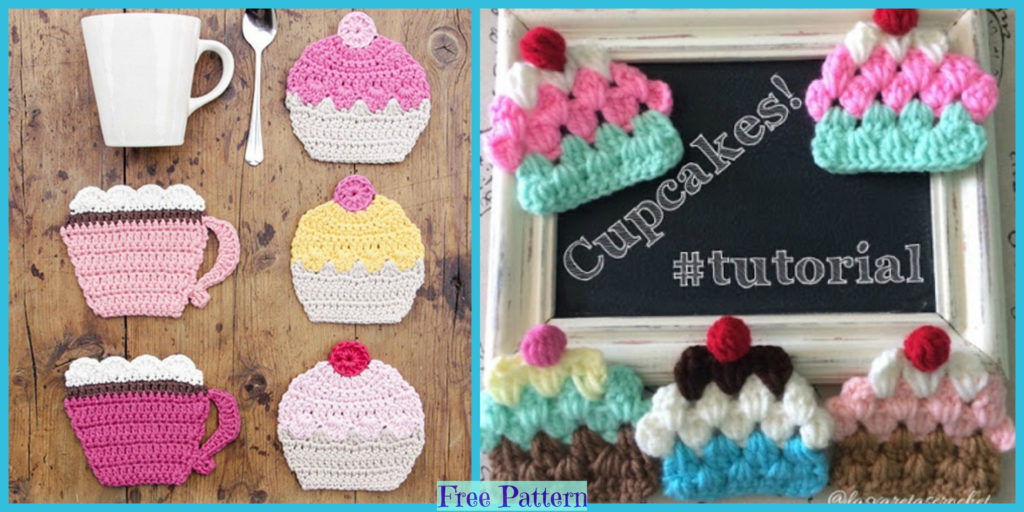 diy4ever-Cute Crochet Cupcakes - Free Patterns