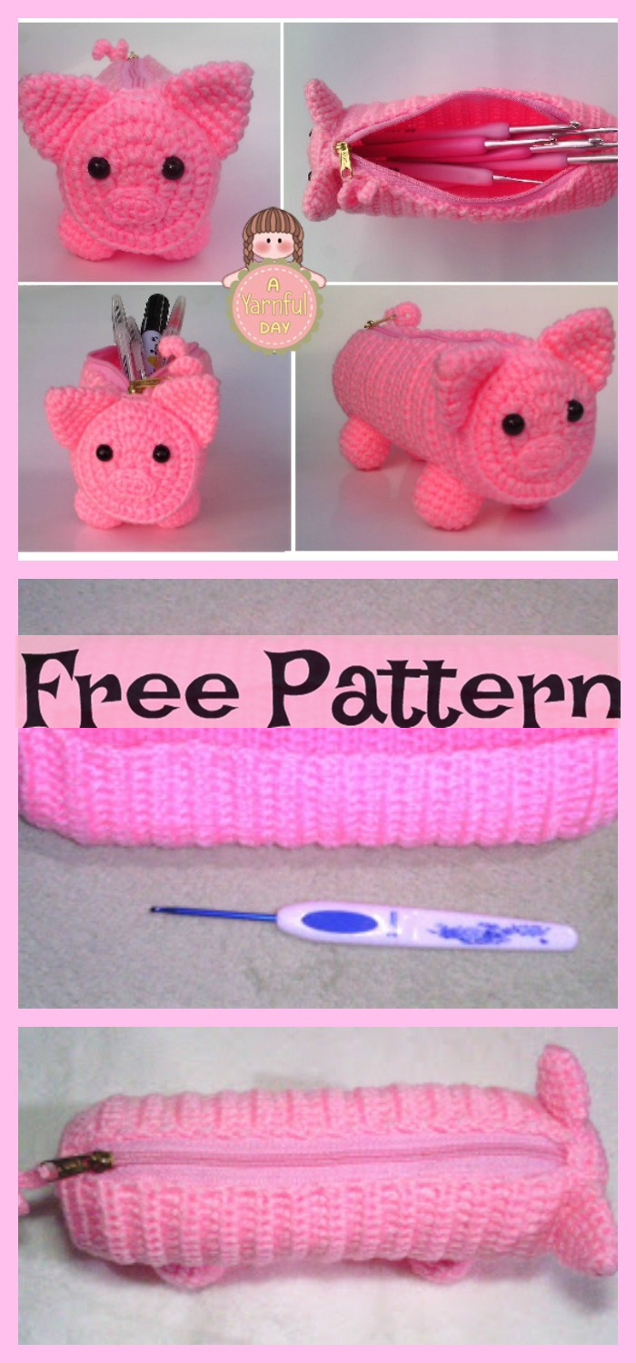 diy4ever- Crochet Animal Pouches - Free Patterns 