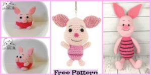diy4ever-Adorable Crochet Piglets - Free Patterns