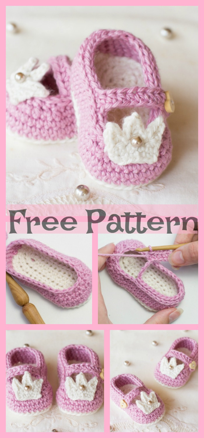 diy4ever- Crochet Baby Booties - Free Patterns 