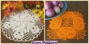 diy4ever-Crochet Halloween Doilies - Free Patterns