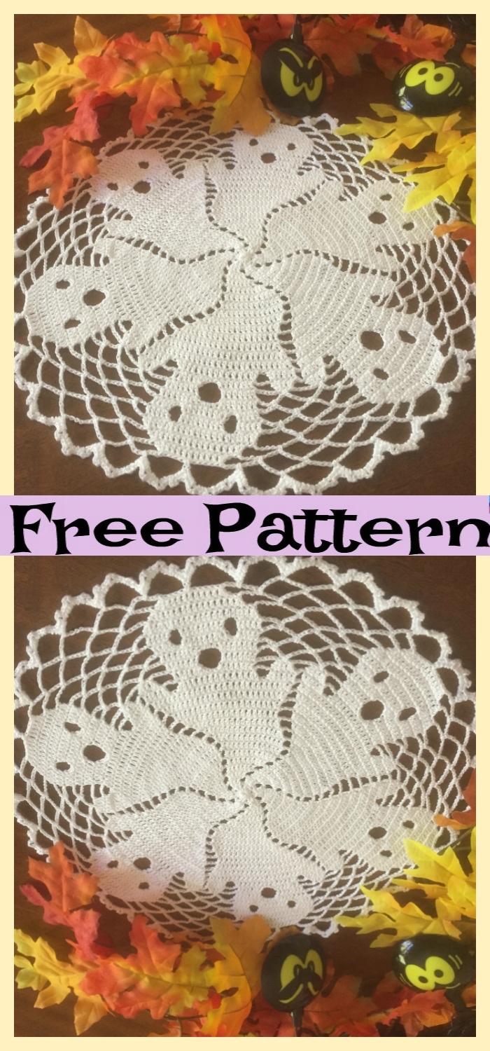 diy4ever-Crochet Halloween Doilies - Free Patterns 