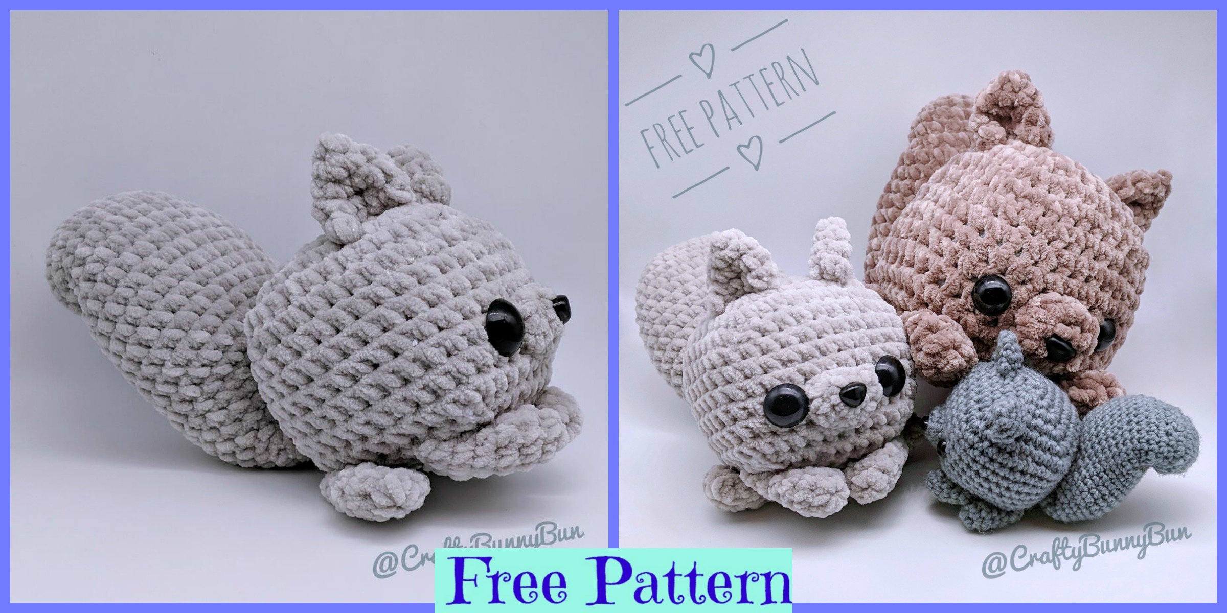 Crochet Squirrel Amigurumi – Free Patterns