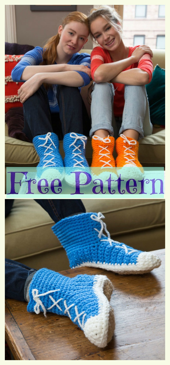 diy4ever- Crochet Unique Slippers - Free Patterns 