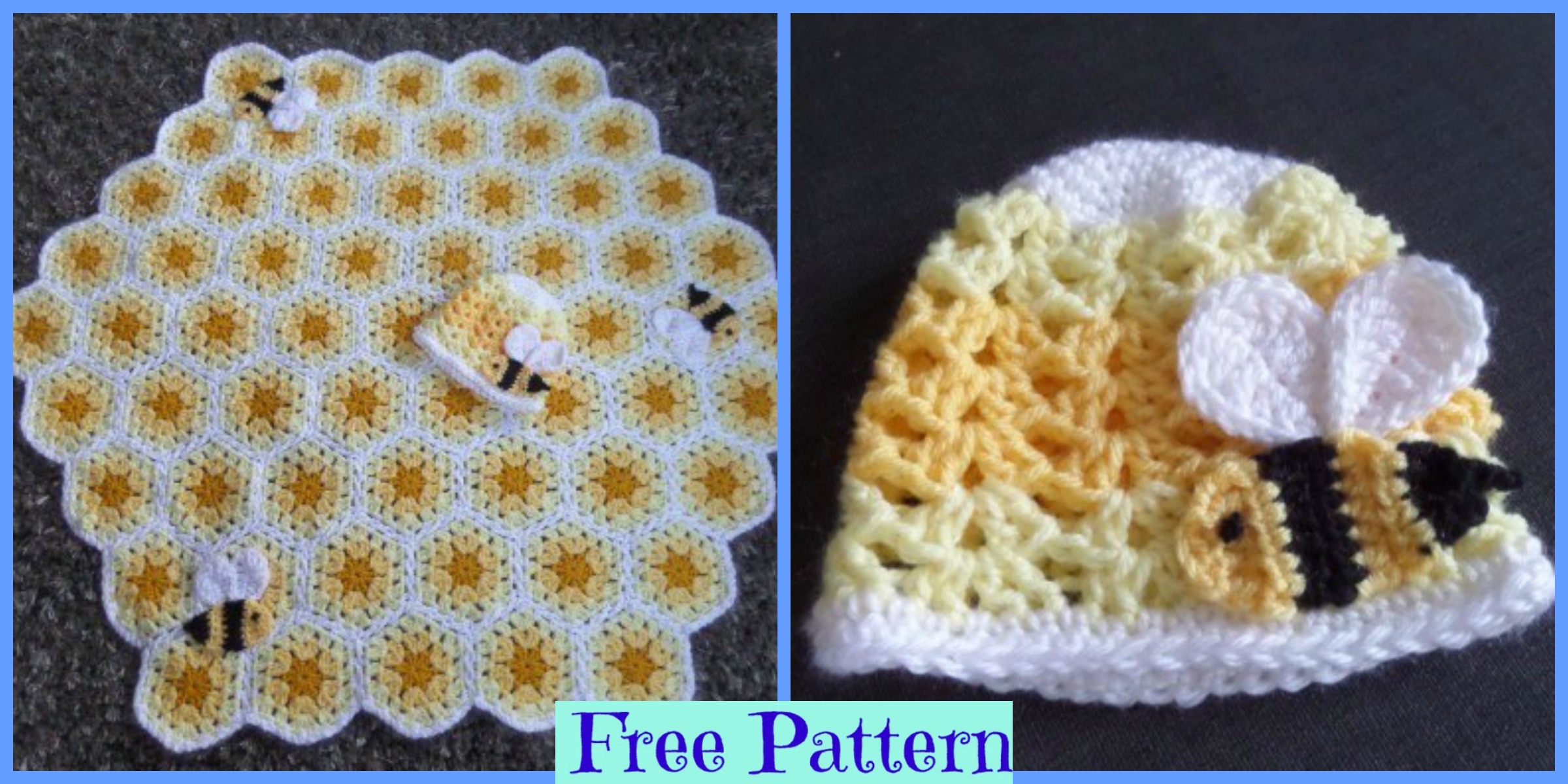 Crochet Buzzy Bee Baby Blanket – Free Pattern