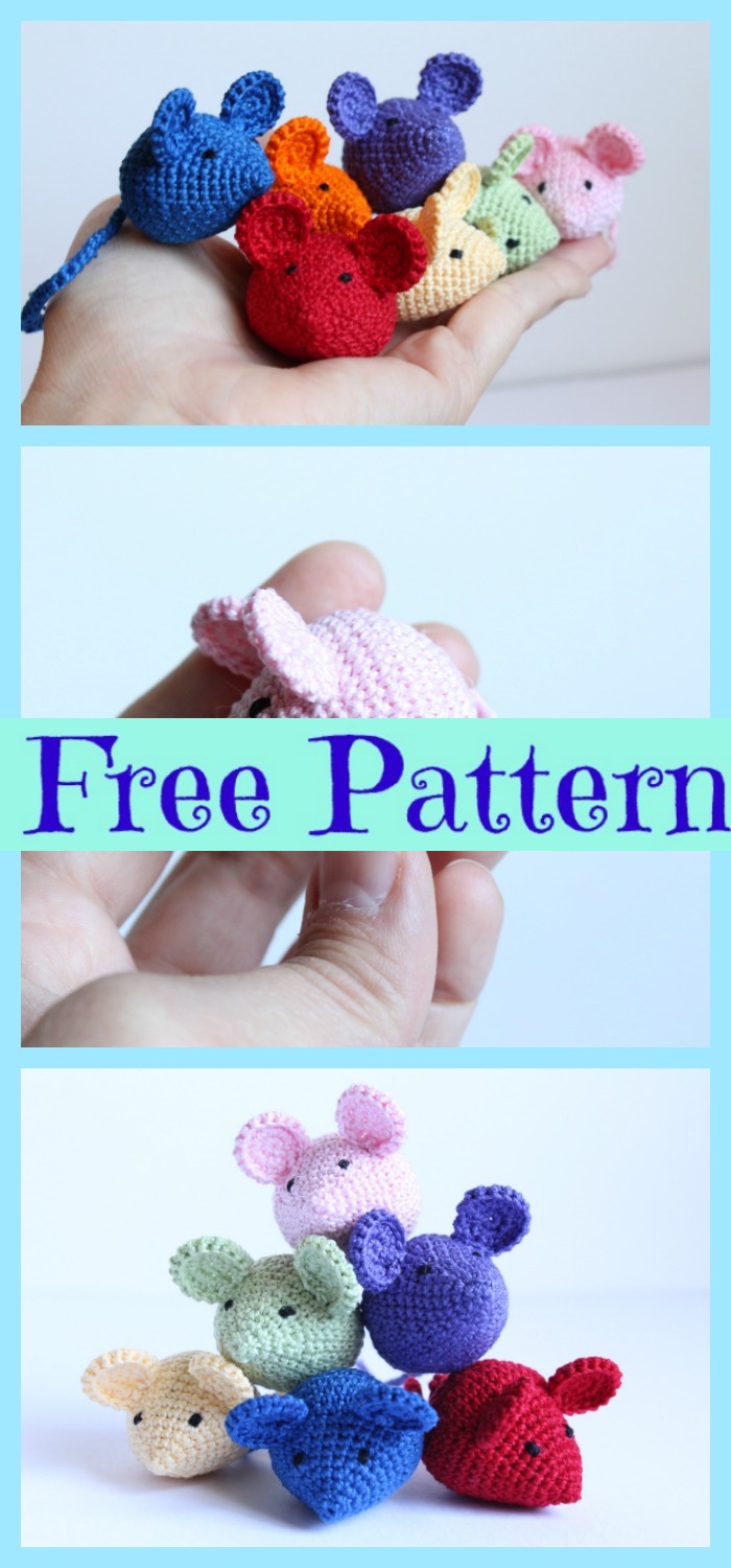 diy4ever-Crochet Amigurumi Mouse - Free Patterns 