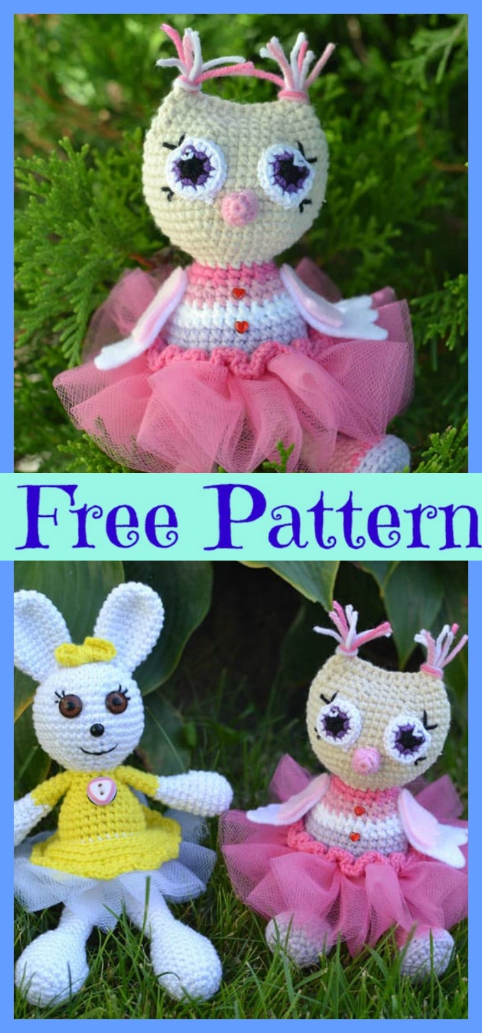 diy4ever-Crochet Owl Princess Amigurum