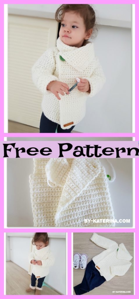 Cute Crochet Baby Sweater - Free Patterns - DIY 4 EVER