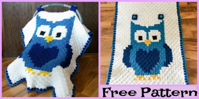Crochet Owl Car Seat Canopy – Free Pattern