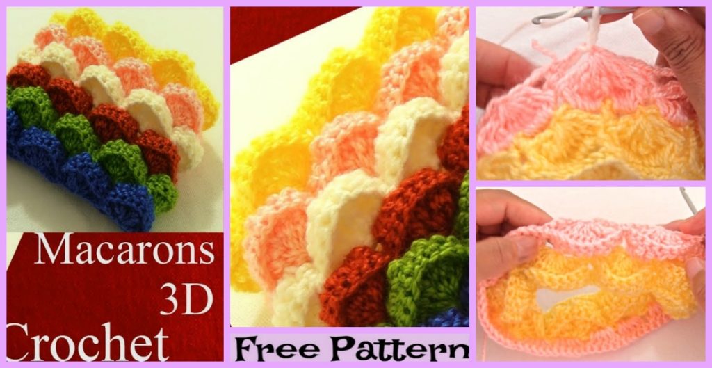 diy4ever-3D Marshmallow Stitch Free Crochet Pattern