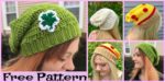diy4ever-Cozy Crochet Slouchy Hats - Free Patterns