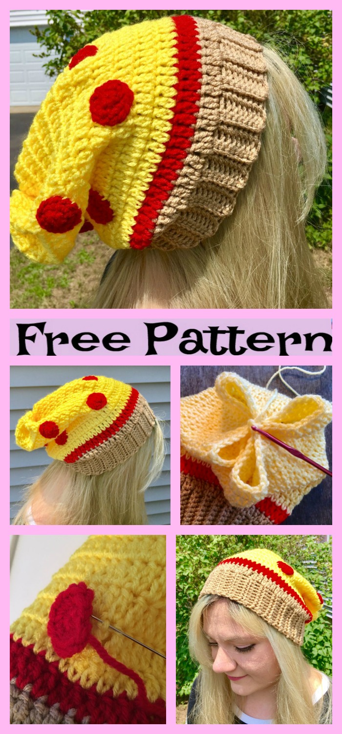 diy4ever-Cozy Crochet Slouchy Hats - Free Patterns 