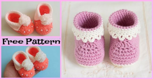 Adorable Crochet Baby Boots – Free Patterns