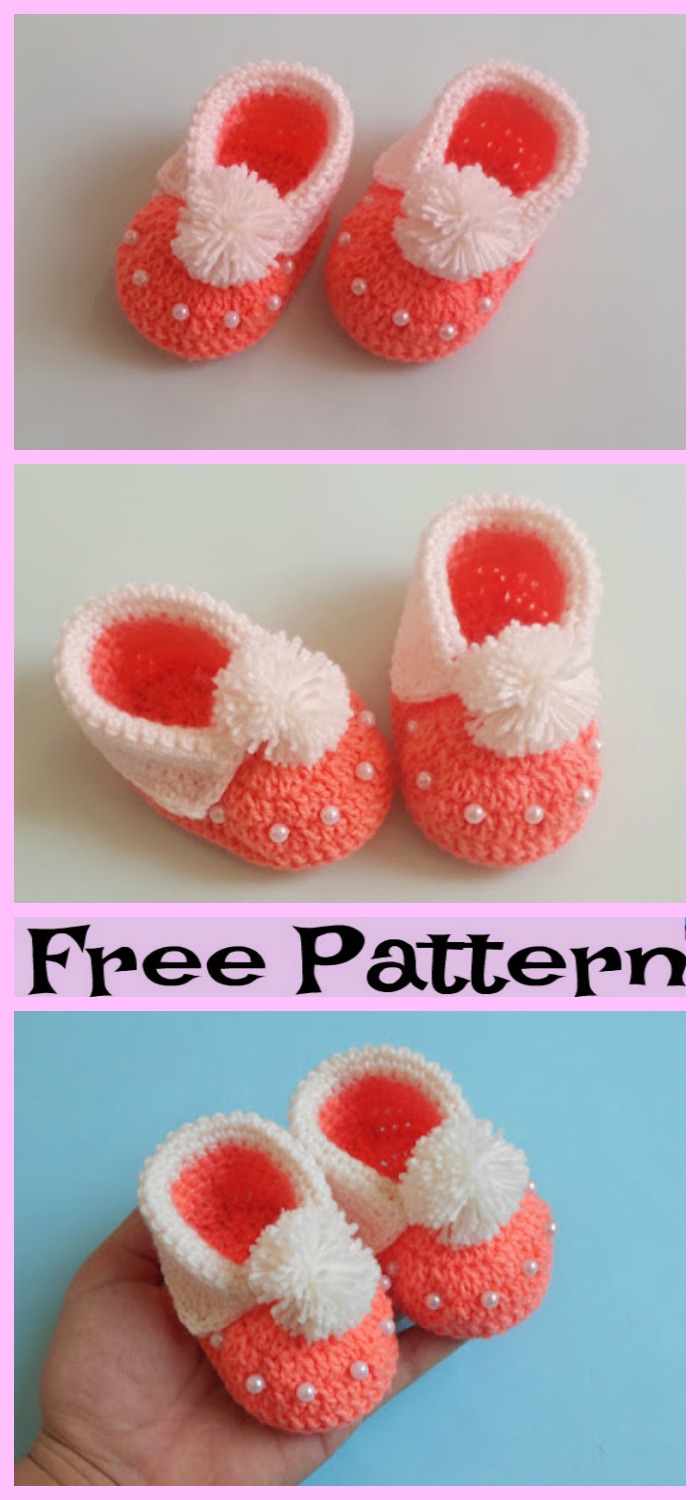 diy4ever-Crochet Baby Boots - Free Patterns 