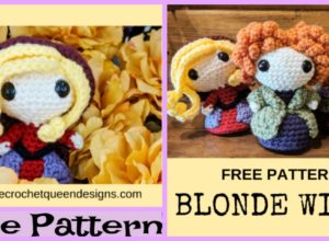 Halloween Crochet Blonde Witch – Free Pattern
