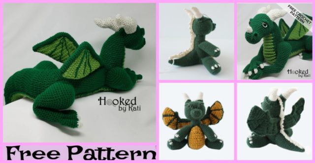 Cute Crochet Dragon Amigurumi – Free Patterns