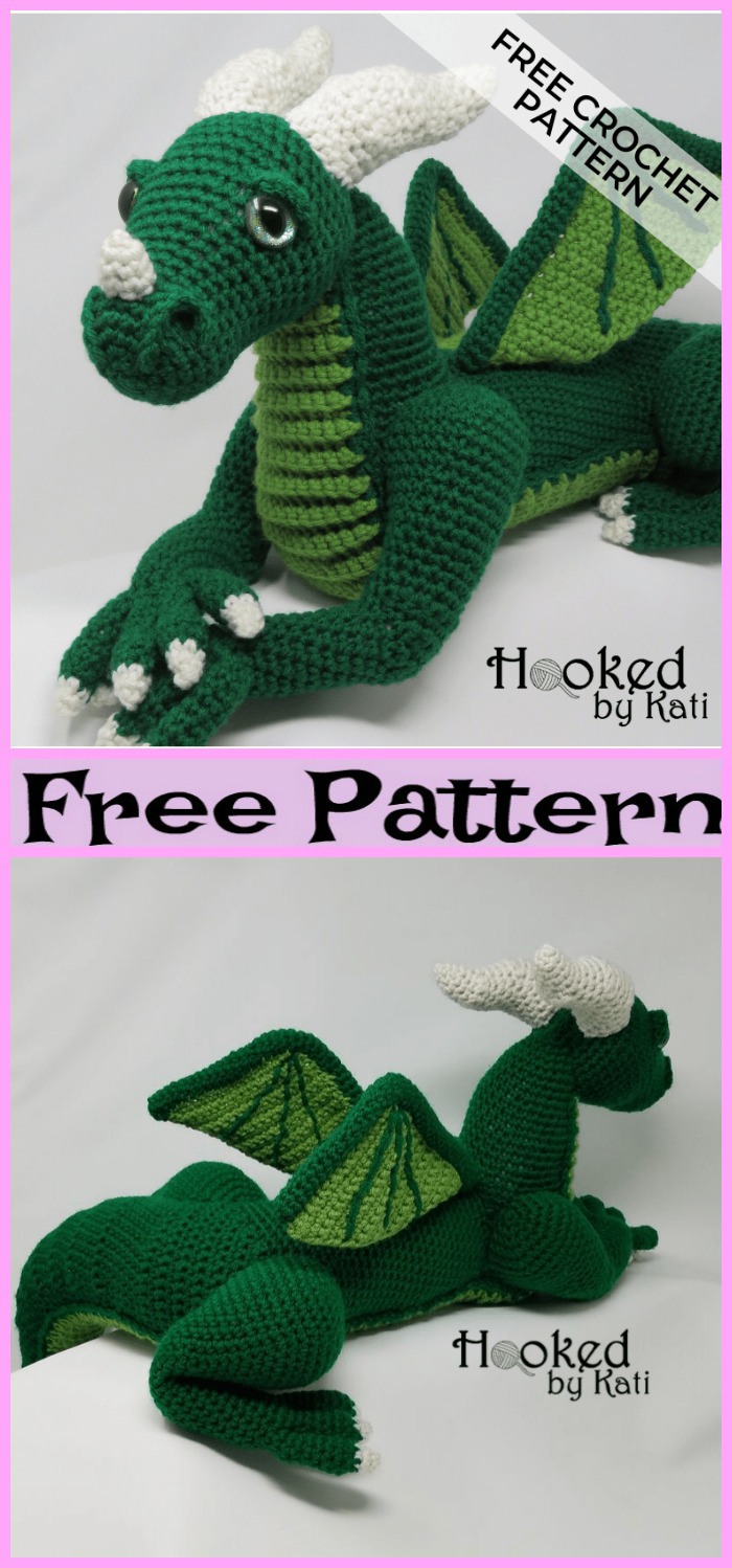 diy4ever-Crochet Dragon Amigurumi - Free Patterns 