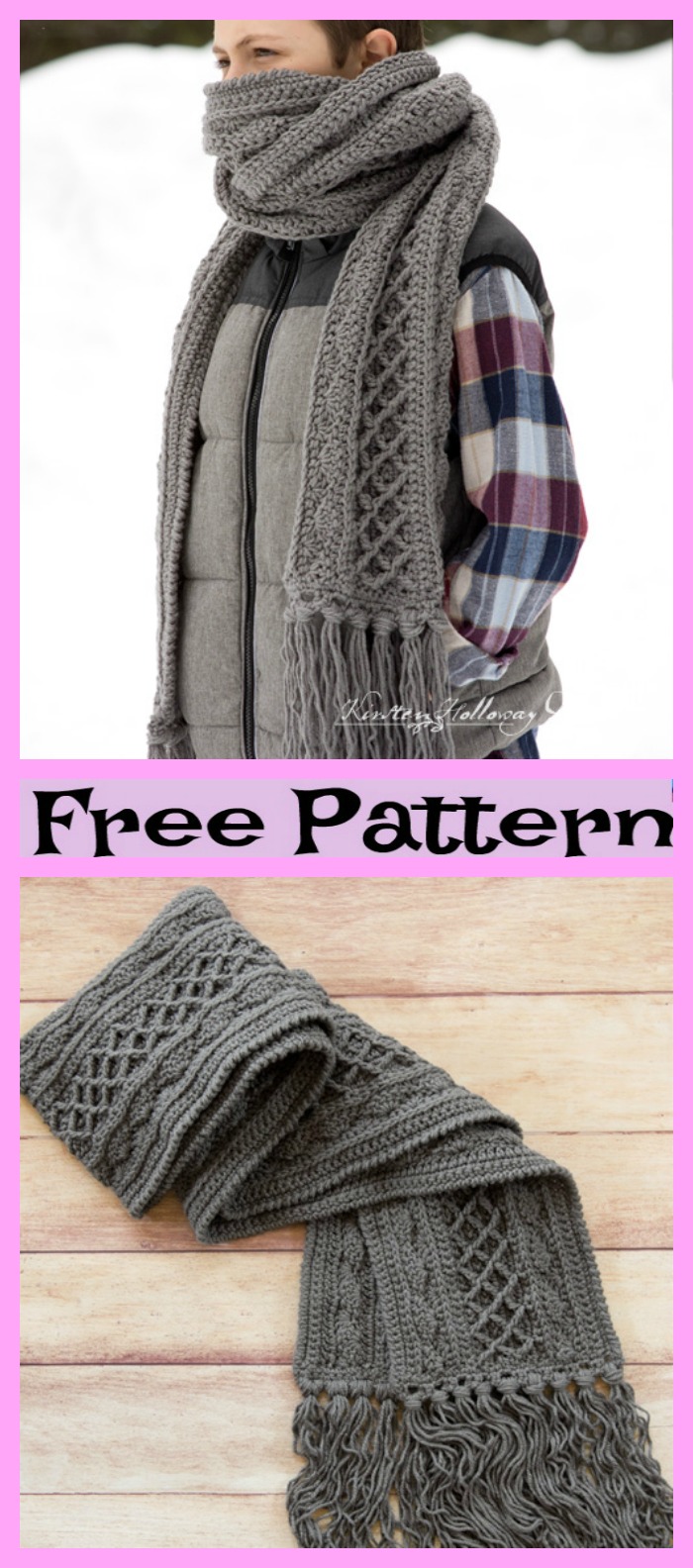diy4ever-Crochet Secret Garden Neck Warmers - Free Pattern 