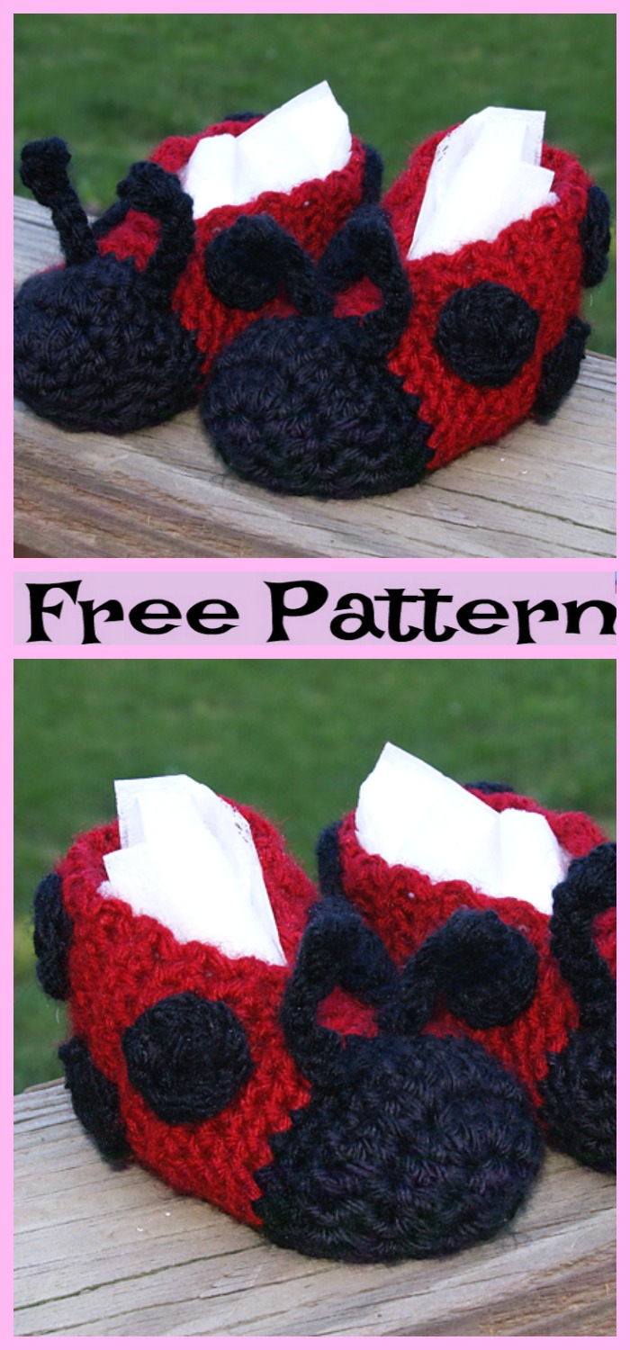 Knit Sweet Lady Bug Booties - Free Pattern