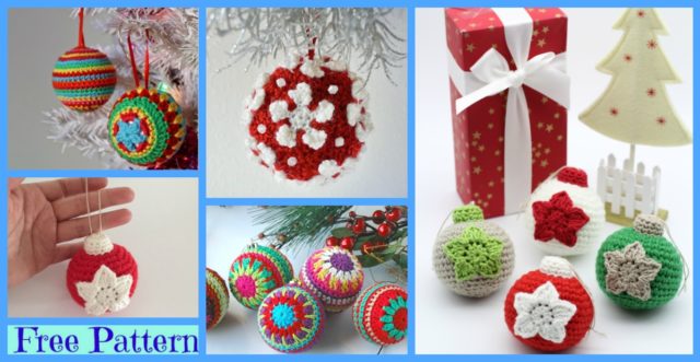 Crochet Christmas Ball Ornaments – Free Patterns