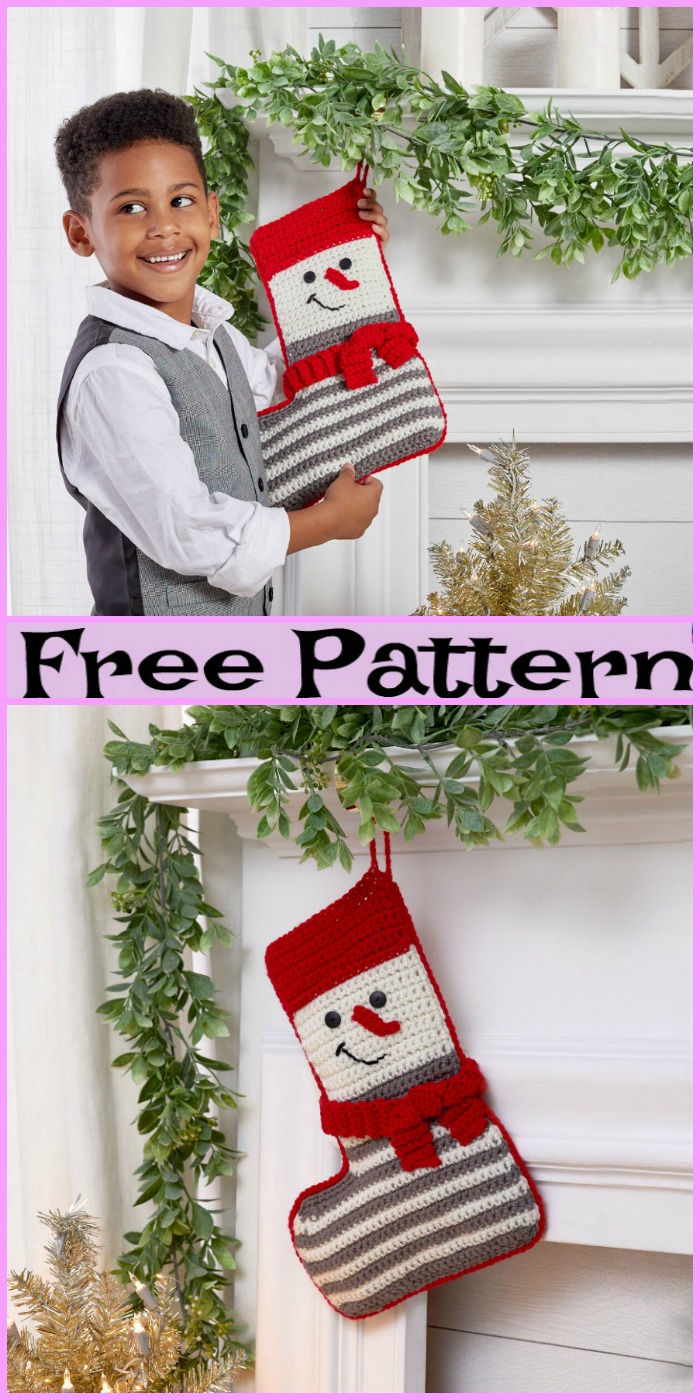 diy4ever-Crochet Christmas Stockings - Free Patterns 