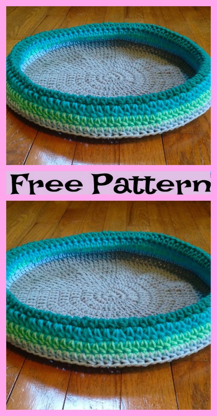 diy4ever-Crochet Comfortable Pet Bed - Free Patterns 