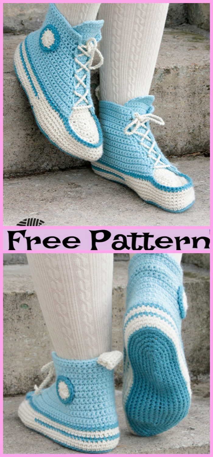 diy4ever-Crochet-Hi-Top-Slipper-Socks-Free-Patterns