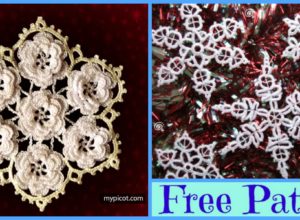 Crochet Lace Snowflakes – Free Patterns