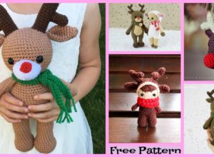 Cute Crochet Reindeer Amigurumi – Free Patterns