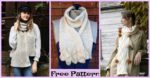 diy4ever-Knitted Cozy Scarves - Free Patterns