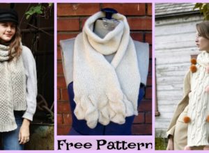 Knitted Cozy Scarves – Free Patterns