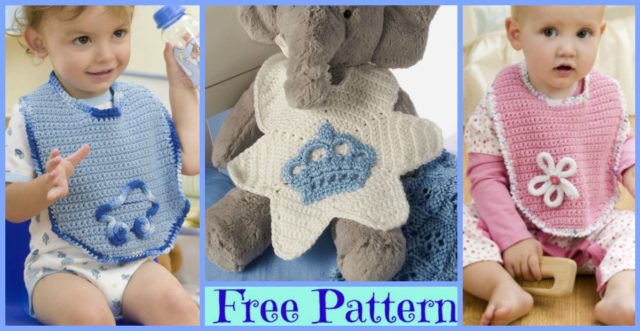 6 Cute Crochet Baby Bibs – Free Patterns