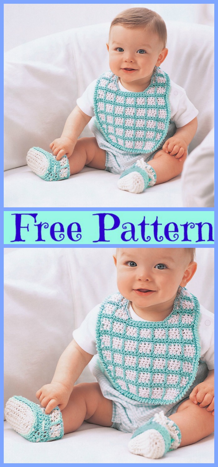 diy4ever-6 Cute Crochet Baby Bibs - Free Patterns 