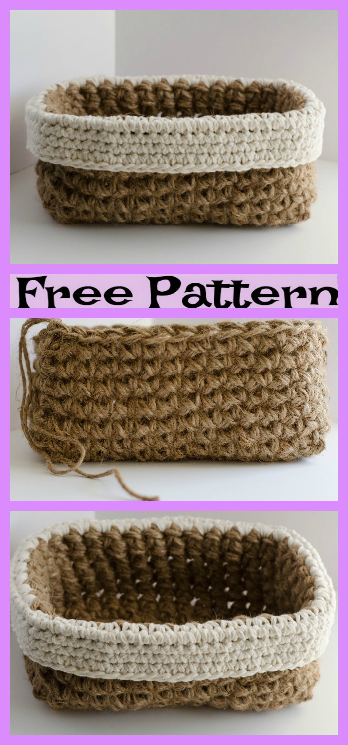 diy4ever-Crochet Mini Nesting Baskets - Free Patterns 