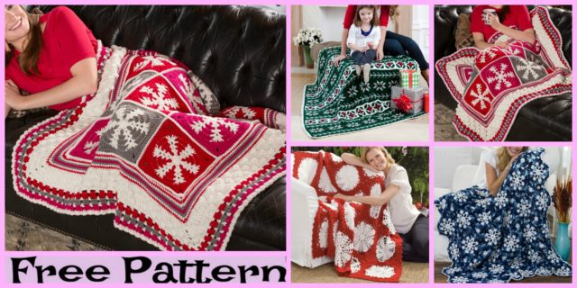 Crochet Snowflake Throw – Free Patterns
