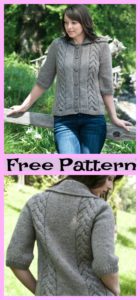 Pretty Knit Leaf Coat - Free Patterns - DIY 4 EVER