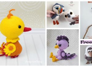8 Crochet Amigurumi Birds – Free Patterns