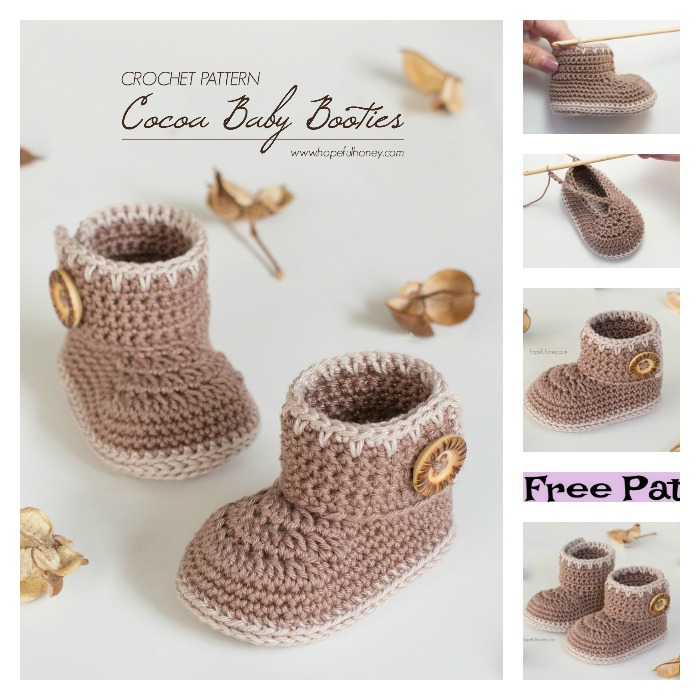 diy4ever-Crochet Baby Booties - Free Patterns 