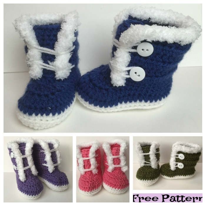 diy4ever-Crochet Baby Booties - Free Patterns 