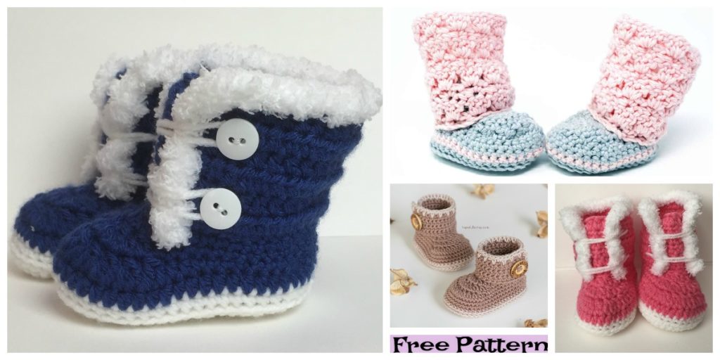 diy4ever-Crochet Baby Booties - Free Patterns