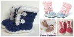 diy4ever-Crochet Baby Booties - Free Patterns