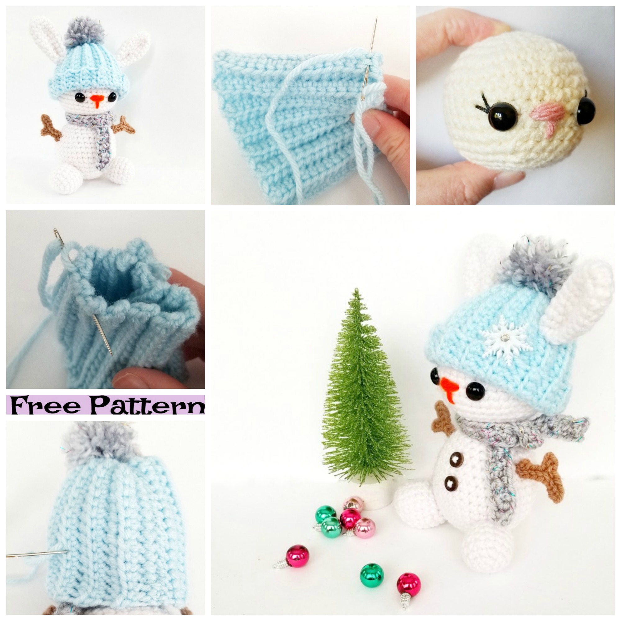  diy4ever-Crochet Snow Bunny - Free Patterns 