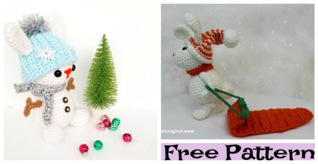 Adorable Crochet Snow Bunny – Free Patterns