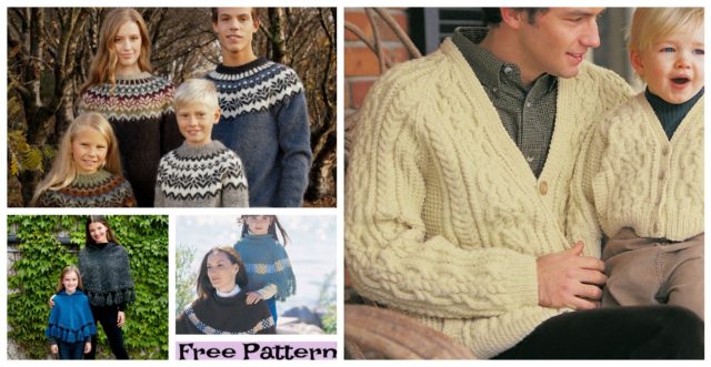 Unique Knit Family Look – Free Patterns