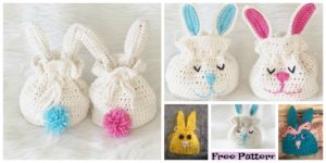Crochet Bunny Treat Bags - Free Patterns